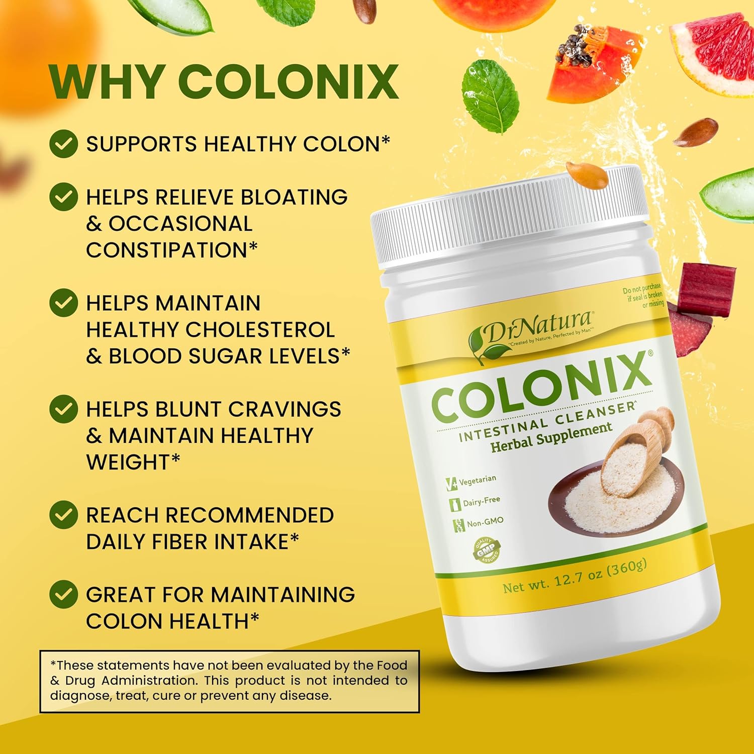 ☆COLON☆出品 Dr Colonix Intestinal Cleanser, All-l Daily Fiber, Colon Detox And