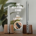 thumbnail image 3 of Soporte Vertical COREMINDED Vertical Laptop Stand For Desk Madera Nogal Ajustable para MacBook y Laptops, 3 of 5