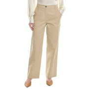 Halston womens Sam Pant, 10, Beige