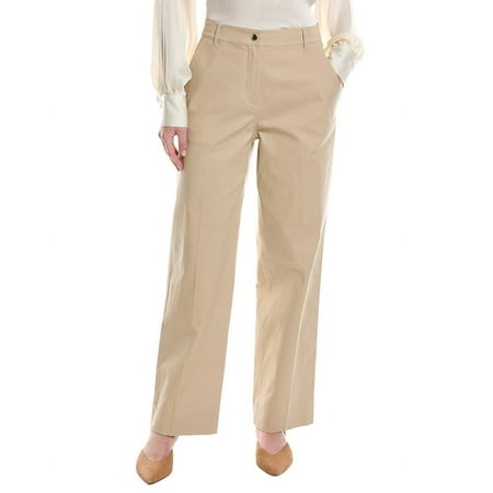 Halston womens Sam Pant, 10, Beige