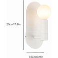 thumbnail image 4 of E14 Candlestick Wall Light, Ultra-thin Metal Wall Light, Bedside Wall Lights, Retro Designer Wall Lights - White, 4 of 5