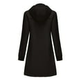 thumbnail image 6 of Women's Detachable Hood Water Windbreaker Women's Solid Color Long Sleeved Thin Coat Matching with Various Outfits Hand Wash, 6 of 7