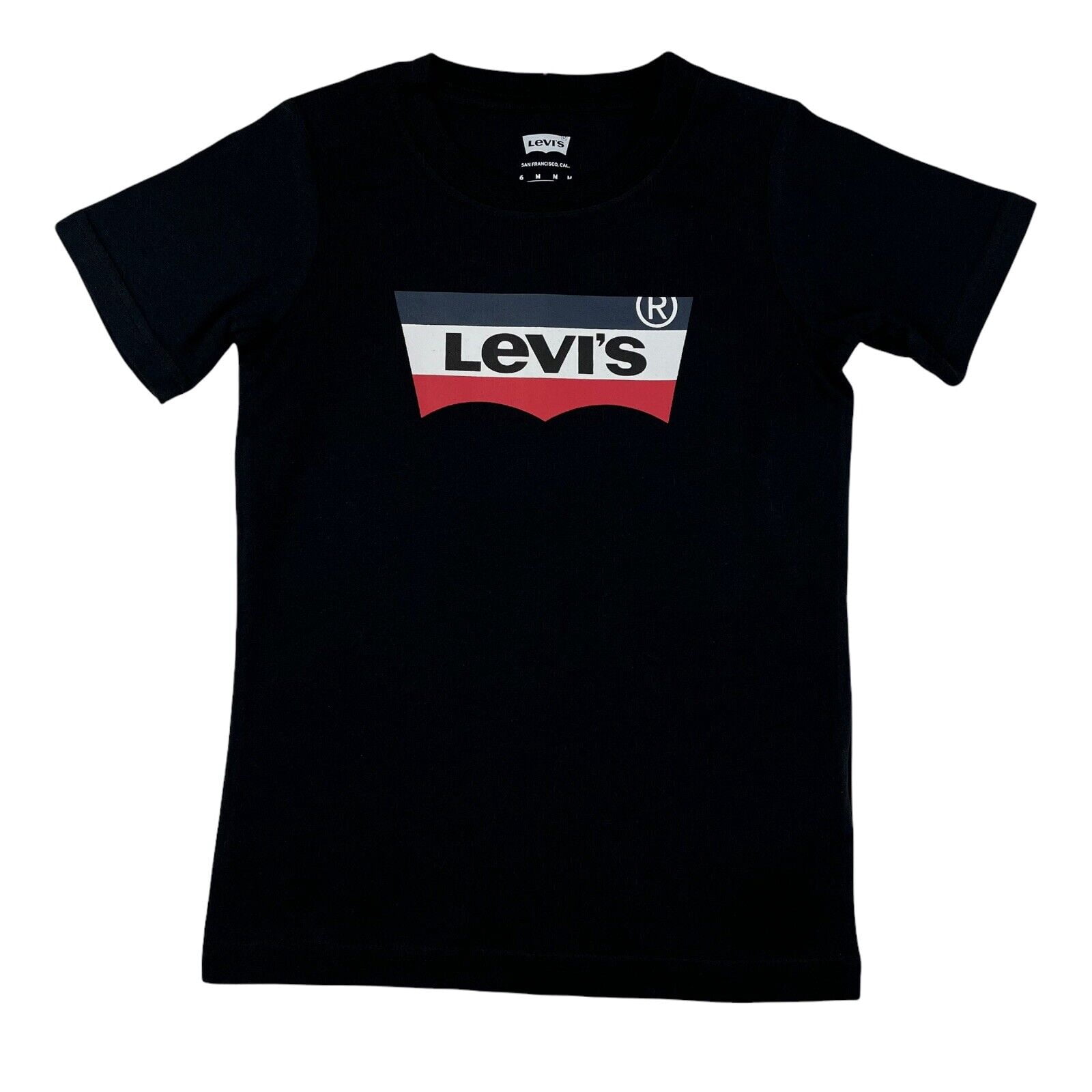 Levi's Boy's Casual Stylish Shorts & T-Shirt Outfit Set Size 5 Black/Beige