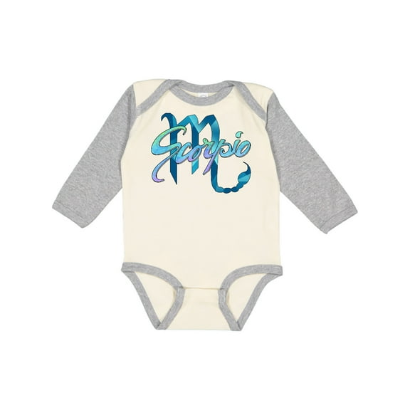 Inktastic Scorpio Zodiac Sign Boys or Girls Long Sleeve Baby Bodysuit