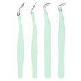 thumbnail image 1 of False Eyelash Tweezers Stainless Steel Precision Clamp for Single Cluster And Hair False Eyelashes Rust-Proof Makeup Tool for Beginners And Professionals, 1 of 8