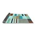 thumbnail image 2 of Ahgly Company Indoor Rectangle Patchwork Light Blue Transitional Area Rugs, 2' x 4', 2 of 4
