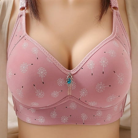 

jsaierl Womens Bras Plus Size Push Up T-shirt Bras Seamless Comfy Bralettes Elegant Breathable Full Figure Bras