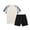 Beige, variant on Edvintorg Outfits for Boys Soccer Jersey Lightweight Quick Dry Short Sleeve Crew Neck Casual Athletic Top and Short Training Set Size 5-15