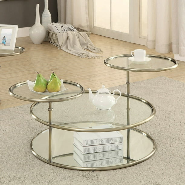 Modern Round Swivel Coffee Table, Round Swivel Coffee Table