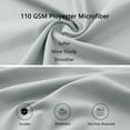 thumbnail image 4 of PiccoCasa Brushed Microfiber Pillowcase Body Pillow Pillowcase, King Light Grey, 4 of 7