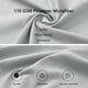 thumbnail image 4 of Funda de almohada de microfibra cepillada PiccoCasa para almohada corporal, rey gris claro, 4 of 7