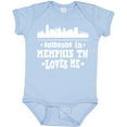 thumbnail image 3 of Inktastic Memphis Tennessee Someone Loves Me Skyline Boys or Girls Baby Bodysuit, 3 of 5