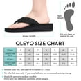 thumbnail image 7 of QLEYO Women's Platform Flip Flop with Arch Support, Comfortable Yoga Mat Wedge Flip-Flops, Athletic Walking Thong Slippers for Vacation/Shopping Mall/Wandering/Gathering, 7 of 7