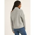 thumbnail image 3 of Sofia Jeans Women's Cozy Shine Sweater with Long Sleeves, Mid-weight, Sizes XS-XXXL, 3 of 5