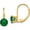 Green/Gold 03, variant on 14K Yellow Gold 5mm Heart Mount St. Helens Leverback Earrings (17 X 5) Made In United States xlb120ms