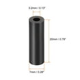 thumbnail image 3 of Uxcell Nylon 3.2mmx7mmx20mm Round Spacer for M3 Screws Black 100 Pack, 3 of 5