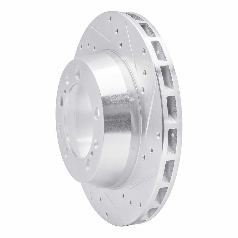 Dynamic Friction Company 631-02031D DFC Brake Rotor - Drilled And Slotted - Silver