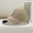thumbnail image 2 of Charmgo Visor Hats Clearance, Embroidery Solid Color Visor Hats Trend Outdoor Print Breathable Mesh Hat Baseball Cap Women Sun Hats for Women Khaki One Size, 2 of 5