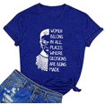 thumbnail image 1 of YourTops T-Shirt Graphique pour Femmes « Appartenir à Tous les Endroits » (S, 5-Bleu), 1 of 2