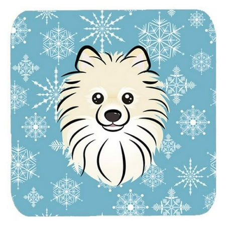 

Snowflake Pomeranian Foam Coasters Set Of 4