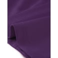 thumbnail image 5 of DARING DIVA Elegant Boat Neck 3/4 Sleeves Midi Split Sheath Dress XS Purple, 5 of 6