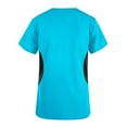 thumbnail image 3 of Xfvqtps V-Neck Scrubs Tops for Women Soft Stretch Wrinkle-Resist Medical Nursing Uniform with 2 Pockets Comfortable Lightweight Working Uniform Short Sleeve Printing Blouse Sky Blue, 3 of 4
