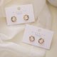 thumbnail image 4 of Pendientes de estilo círculo pequeño para mujer, pendientes de diamantes de colores sencillos, pendientes pequeños de estilo Mori, estilo hada, pendientes, 4 of 6