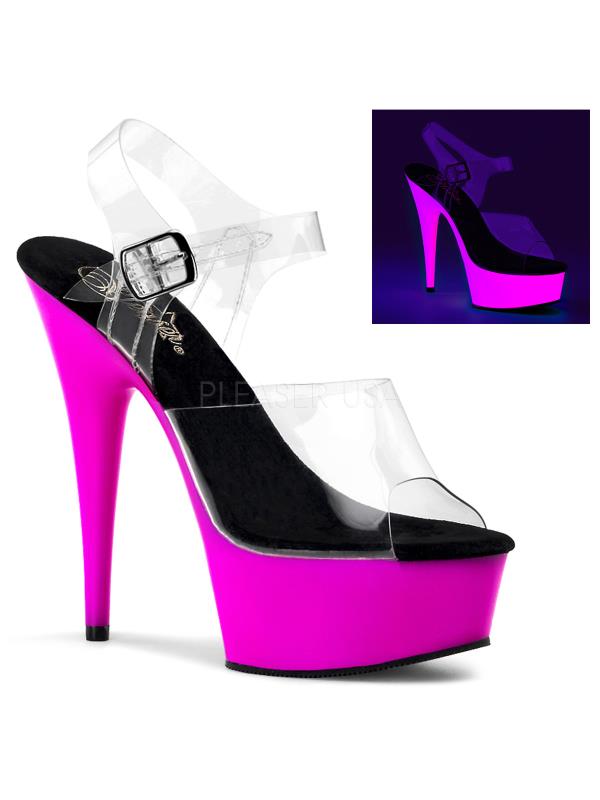 DEL608UV/C/NPP Pleaser Platforms Exotic Dancing Specialty Shoes Size:9 DEL608UV/C/NPP Pleaser Platforms Exotic Dancing Specialty Shoes Size:9