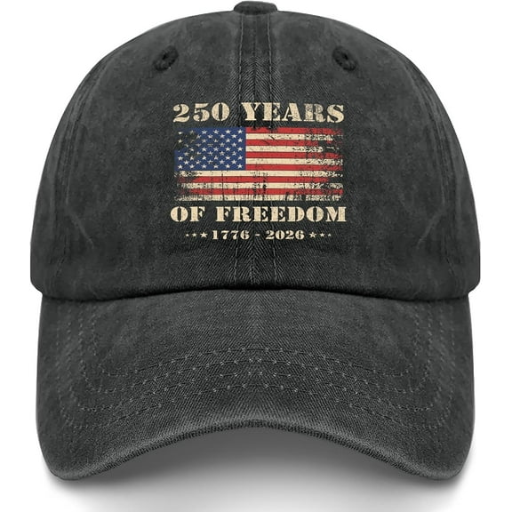 America Birthday Hat 1776 2026 250 Years Anniversary Hat for Men Low