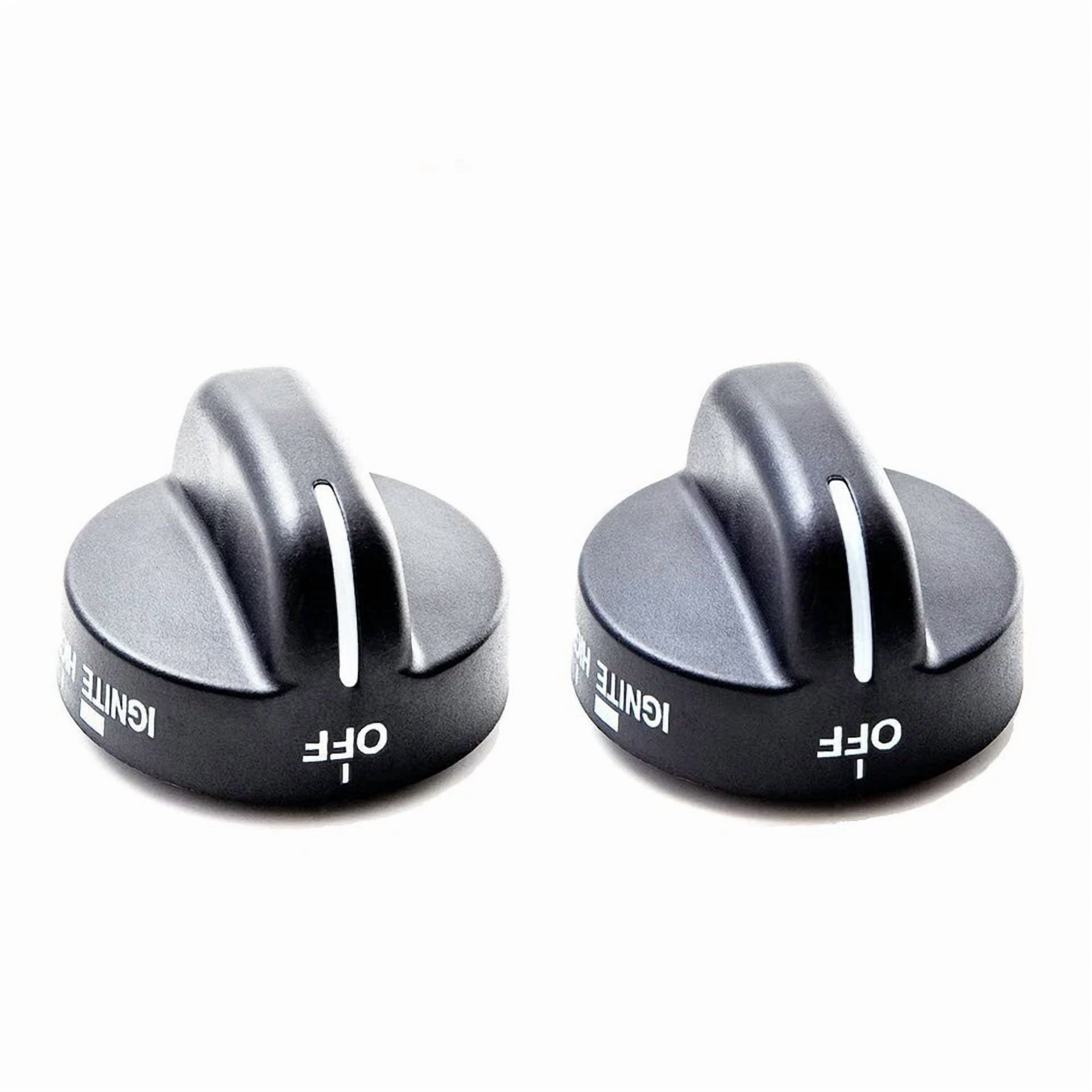 8273103 Range Burner Knob Black For Stove Oven -2 Pack