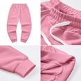 thumbnail image 6 of Lumtrix Jogger Sweatpants for Men Drawstring Cuffed Sweatpants Fall Winter Jogging Pants with Pockets Pink XL, 6 of 7