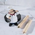 thumbnail image 4 of Creative Toilet Paper Towel Roll Holder Paper Pot Tissue Vertical Stand Chef Ornaments Standing Crafts Display for Kitchen Storage Accessories, 4 of 4
