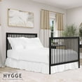 Dream On Me Hygge 5in1 Convertible Crib, Matte Black Vintage