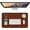 Brown, variant on Desk Mouse Pad, 23.6" x 11.8" PU Leather Desk Mat, Extended Mouse Pad, Waterproof Desk Blotter Protector, Ultra Thin Small Laptop Keyboard Mat, Non-Slip Desk Writing Pad for Office Home