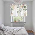 thumbnail image 5 of Sage Green Eucalyptus Kitchen Curtains Small Short 39 Inch Length, Vintage Spring Floral Leaves Grommet Top Bedroom Living Room Curtains, Light Filtering Cafe Curtain Drapes 2 Panels Set 55''x39'', 5 of 9