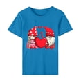 thumbnail image 4 of CALAFEBILA Womens T Shirts Plus Size Valentine Women Shirts,Girl Fashion Casual Short Sleeve Crew Neck Love Print Blouse Valentine Gifts for Girlfriend Tops, 4 of 5