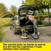 Karcher Shop Vacuum, WD 6 PS, Wet and Dry Vac, Blower Feature, Power Tool Adapter, Heavy Duty - 8 Gallon