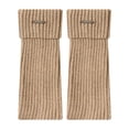 thumbnail image 2 of Calentadores de piernas para mujer, accesorios de ropa informal, adornos para botas, puños para botas para el hogar , Caqui, 2 of 8