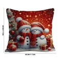 thumbnail image 3 of Eagokdc Christmas Throw Pillow Covers Farmhouse Waistrest Pillow Case, Square Cushion Cover Xmas Decoration for Sofa Couch Bed Car Dormitory Home Decor, 3 of 6