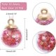 thumbnail image 4 of 100 piezas de dijes de bolas de cristal de colores: colgantes de bolas de cristal de 15 mm con lentejuelas brillantes de estrella y pasadores de copa., 4 of 7