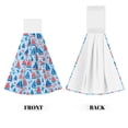 thumbnail image 2 of Sikiie Sailboats On A Waves Hand Towel with Loop Hanging Towel Absorbent Tie Towels for Kitchen Tea Bar Bathroom Decor, 2 of 7