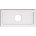 thumbnail image 1 of Ekena Millwork CMP22X11RE-04000 4 in. ID x 7.5 in. Rectangle Architectural Grade PVC Contemporary Ceiling Medallion, 1 of 1