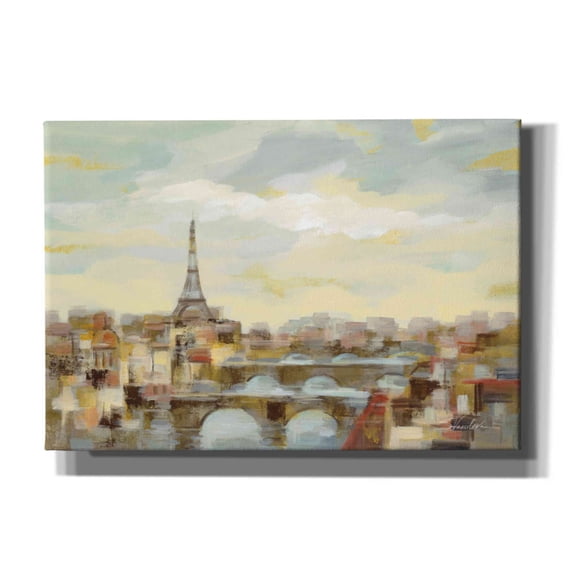 Epic Graffiti 'Paris Afternoon' by Silvia Vassileva, Canvas Wall Art, 26"x18"