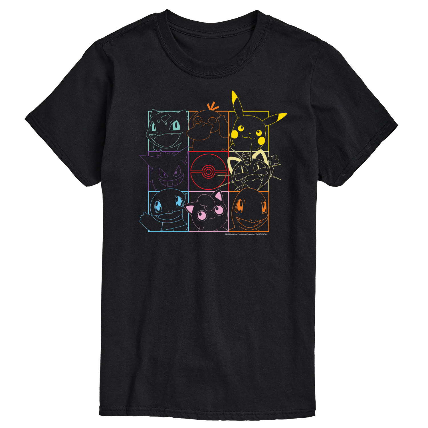 Pok mon Character Grid Men s Short Sleeve Graphic T Shirt Walmart Pok mon Character Grid Men s Short Sleeve Graphic T Shirt Walmart