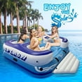 thumbnail image 2 of SereneLife SLINFL400 Blue Lake, Beach, Pool and River Floating Island Raft, 2 of 7