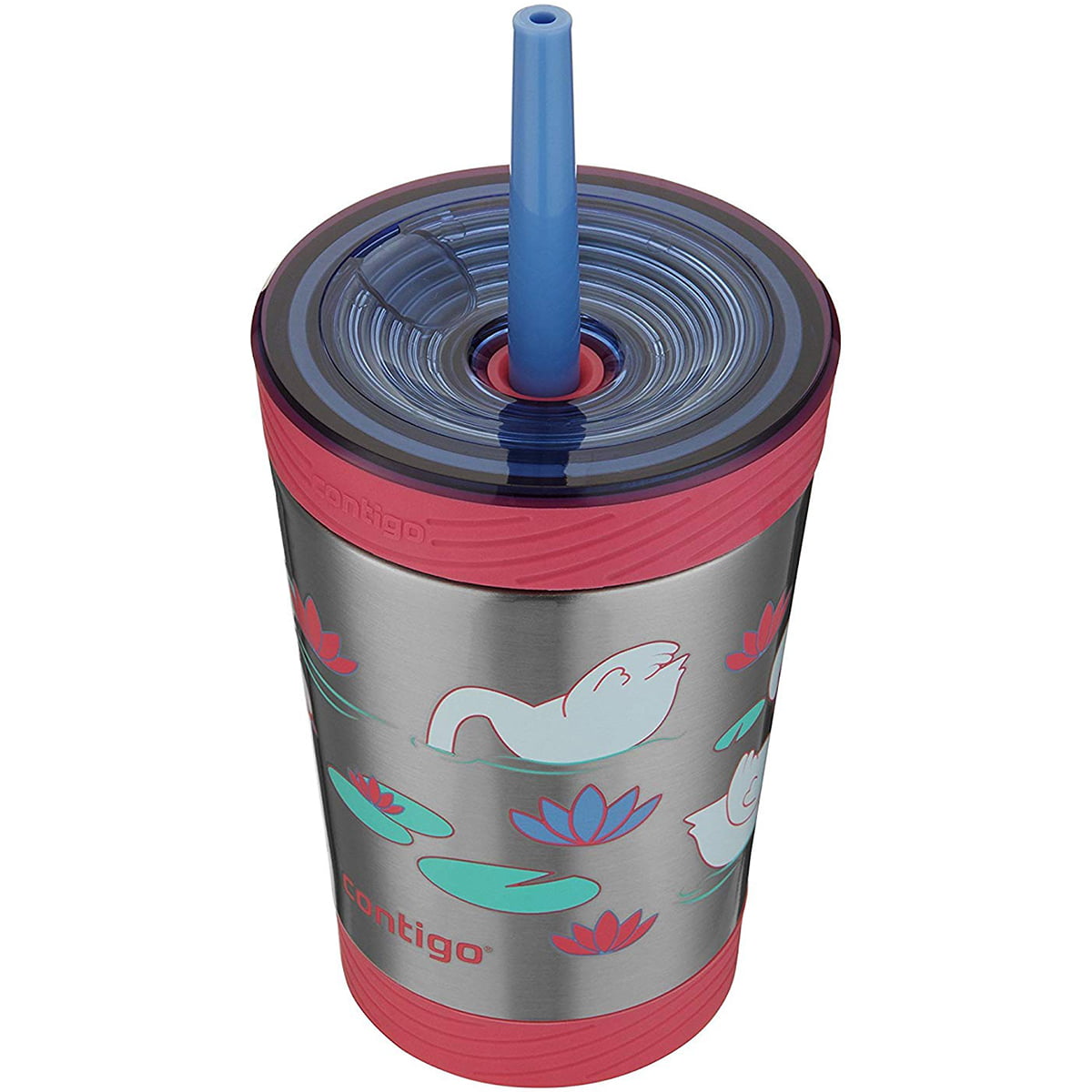 Contigo 12oz Stainless Steel Math Kids Spill-Proof Tumbler with Straw 1 ct
