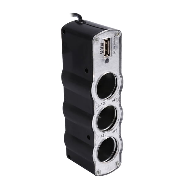 Splitter de Encendedor de Cigarrillos de Automóvil, Encabezador de PlásStico Retardante de ABS Splock Splock Splitter Adaptador de Automóvil para Cable de Cable de Cable