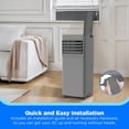 thumbnail image 6 of Midea 6,000 BTU Portable Air Conditioner with Wi‑Fi, 2‑Speed, 250 Sq Ft Coverage, Gray, 6 of 15