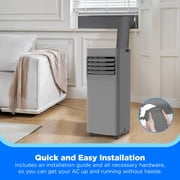 Midea 6,000 BTU Portable Air Conditioner with Wi‑Fi, 2‑Speed, 250 Sq Ft Coverage, Gray