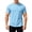 Sky Blue, variant on Mens T-Shirt for Golf Short Sleeve Pack Crewneck Cotton Blend Tee Shirt Novelty Undershirt Cotton Tops Summer Casual Plain Short Sleeve (Khaki,XXXL)